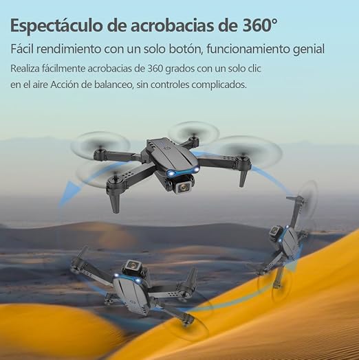 Mini Drone E99 Pro Max Doble Camara Hd Control Wifi App 360
