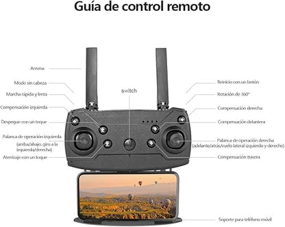 Mini Drone E99 Pro Max Doble Camara Hd Control Wifi App 360