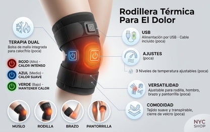 RODILLERA TERMICA PARA EL DOLOR